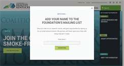 Desktop Screenshot of healthy-ky.org